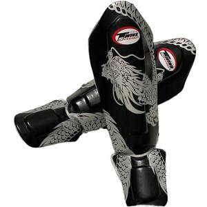 Último Diseño Protectores de Tibia y Empeine de Cuero Genuino para Kick Boxing, Personalizados, Venta al por Mayor, Profesionales - Product Image 1