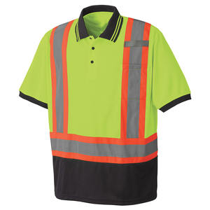 Camiseta Polo de Seguridad Reflectante de Manga Corta, Algodón, Alta Visibilidad, Ropa de Trabajo, Venta al Por Mayor de Fábrica - Product Image 4