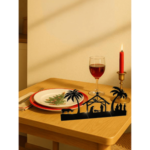 Set di Portacandele Natalizi in Ferro Rustico Vintage CIFbuy, Centrotavola con Servizio di Ritiro - Product Image 5
