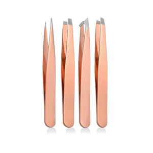 Pinzas para Cejas, Pestañas, Vello Facial y de Barba, Colores Personalizados, Juego de 4 Piezas, Herramientas de Maquillaje para Salón de Belleza y Cuidado Facial - Product Image 5