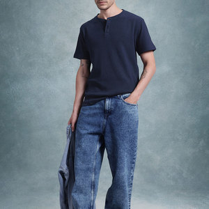 เสื้อยืดแฟชั่นสบายๆ สไตล์เบสิค ขายดี คุณภาพใหม่ ราคาส่ง 2026 เสื้อยืดลายวาฟเฟิล - Product Image 5