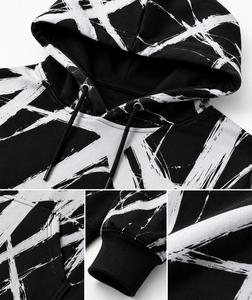 Men Hoodie Solid Hooded Sweatshirt Regular Fit Casual Pullover Pocket Sublimation Design Knitted 100% Cotton Fleece <b>Raglan</b> - Product Image 4