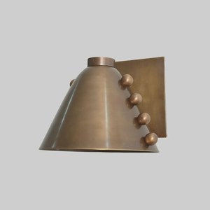 Applique murale moderne en laiton, design géométrique, luminaire d'intérieur, style industriel, décoration de salon, finition durable - Product Image 5