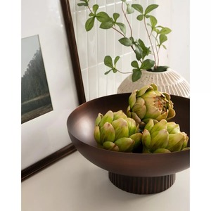 Bandeja de Servir de Metal, Plato Decorativo de Aluminio Pulido para Frutas, Ideal para Decoración de Mesa en Bodas y Fiestas - Product Image 3