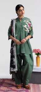 Ssumaira Present 3 Pc Stitched Linen Winter Collection COCO PRINTS - Salwar Kameez Dupatta Anarkali - Traditional Muslim <b>Dress</b> - Product Image 2