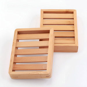 Porte-éponge de cuisine en bois de bambou, boîte à savon de ml, haute qualité du Vietnam - Product Image 4