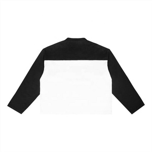 เสื้อยืดคอกลมแขนยาวทรงโอเวอร์ไซส์ผ้าฝ้ายถัก 100% พิมพ์ลายเรโทรแบบสั่งทำใหม่ปี 2026 สำหรับผู้ชาย - Product Image 5