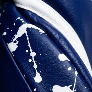 Guantes de Boxeo Ligeros de Piel Sintética/Piel Genuina Azul Marino con Cierre de Cordones y Velcro Hechos a Medida al por Mayor para MMA - Product Image 3