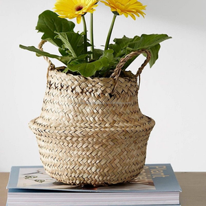 Handcrafted Seagrass <b>Belly</b> <b>Basket</b> Bulk Orders Wholesale Sustainable Storage <b>Basket</b> for Hotel Resort Home Decor from Vietnam - Product Image 2