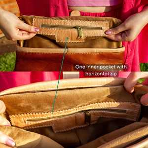 Versatile Genuine Leather <b>Roll</b> Top <b>Backpack</b> Expandable Capacity Travel Bag Waterproof Men Business <b>Backpack</b> LRTB-0108 - Product Image 4