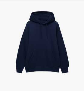 เสื้อฮู้ดวินเทจผู้ชายแบบซักแล้ว สีพื้น สไตล์ลำลอง เสื้อกันหนาว สตรีทแวร์ สไตล์ฤดูหนาว รับทำโลโก้ตามสั่ง ผู้ผลิต OEM ขายส่ง - Product Image 3