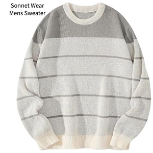 Men's 100% Cotton Print Full Sleeve Knitted Pullover Sweater - Product Image 6