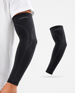 Manchons de cyclisme sans couture WEBSON grande taille bleu marine protection anti-UV unisexe adulte respirant prix de gros pas cher - Product Image 4