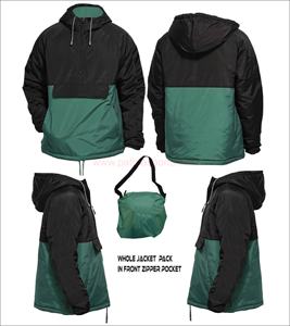 Street Wear High Quality Street Wear 100% <b>Lightweight</b> Nylon Custom Men Pullover Windbreaker <b>Rain</b> With Your Custom Design, Tags - Product Image 4