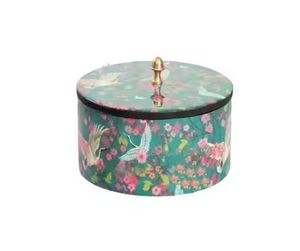 Pot à dattes moderne à texture tissée avec couvercle transparent en dôme, bol de service en similicuir gris, boîte de rangement de luxe pour chocolats, noix et bonbons - Product Image 6