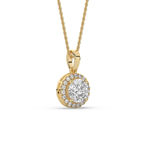 จี้เพชรเพาะเลี้ยงทรงกลมเจียระไนแบบบริลเลียนท์น้ำหนักเบา 2.39 กะรัต ทอง 14KT 10KT สำหรับโอกาสพิเศษ - Product Image 3