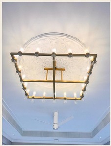 โคมไฟระย้าคริสตัลหรูหราทันสมัย สีทอง พร้อมหลอดไฟ LED สำหรับตกแต่งภายในอาคาร  ผู้ผลิต OEM - Product Image 2