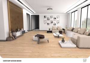 Azulejos de porcelana con acabado mate de la colección Luxury Wood, tamaño 600x1200, con aspecto de madera, para pisos y paredes, para diseño de interiores de casas modernas. - Product Image 4