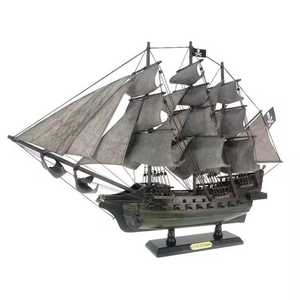 Regalo y Colección para el Día del Padre, Barco Pirata del Caribe, Hombre Holandés Volador, Modelo a Escala de Perla Negra, Decoración Antigua - Product Image 3