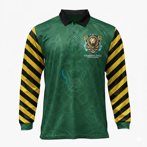 เสื้อตกปลาแขนยาวแบบแห้งเร็วพิมพ์ลายแบบซับลิเมชั่นออกแบบเองพร้อมกระดุม - Product Image 1