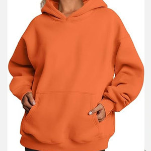 OEM Women's Oversized Heavyweight Ladies Pullover Hoodies New Arrival Cotton Fleece Regular Fit Hoodies For Sale - Product Image 3