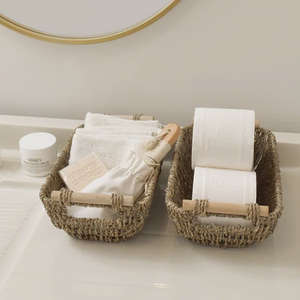 Meilleur Prix 2026 – Panier de Rangement Grande Taille en Rotin du Vietnam pour Cuisine, Organisateur Écologique pour la Maison, en Herbe de Mer - Product Image 6