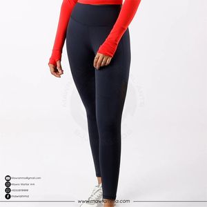 Leggings de Yoga de Alta Calidad, con Logotipo Personalizado, Tejido Elástico en 4 Direcciones, Panel de Ventilación, para Gimnasio, Running, Entrenamiento, Unisex - Product Image 4