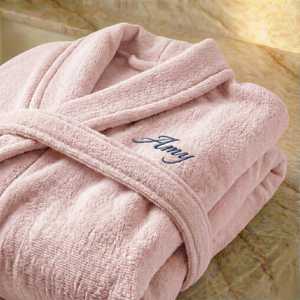 Albornoz de Felpa Coral Rosa Sólido 100% Poliéster, Cálido, Lujoso, Romántico, Suave, Transpirable y Sin Costuras para Mujer, Venta al Por Mayor - Product Image 4