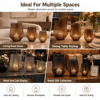 Ensemble de trois lanternes porte-bougies décoratives en fil métallique géométrique, cadre en fil moderne, décoration de table, accessoires de maison en gros