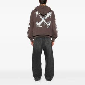 Sudadera Minimalista con Detalles Desgastados, Costuras Deshilachadas, 100% Algodón, Corte Regular, Lavada, Invierno, Color Liso - Product Image 3