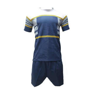 Camiseta de Rugby Gruesa Sublimada Personalizada con Pantalones Cortos, Último Diseño, Transpirable, Nuevo Conjunto de Uniforme a Precios de Mayoreo - Product Image 4