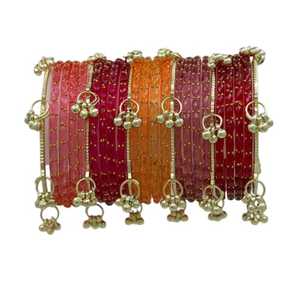 ชุด churiyan ไข่มุกแคชเมียร์อเนกประสงค์สำหรับงานแต่งงานชุดกำไลมุก & หินขนาดเล็กสำหรับผู้หญิง - Product Image 1