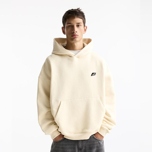 Sweat à capuche unisexe surdimensionné personnalisé OEM pour homme, style zippé, thermique, respirant, en molleton 100 % coton teint uni - Product Image 1