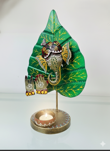 Metal Handicrafts Home Decor Tabletop Art Deco <b>Lightweight</b> Hand-cut and Hand-shaped Metal Components Powder-coated Diwali Decor - Product Image 2