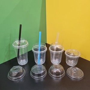 Wholesale Custom BPA Free Vietnam Factory 12/16/24oz U Shape PP <b>Plastic</b> Cups with lids for Hot Cold Drink Coffee Tea Juice - Product Image 4