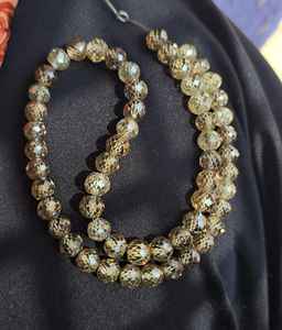 Perlas de moissanita de 8 mm, color marrón claro, corte AAA, diamantes sueltos de moissanita para la fabricación de joyería, para collares. - Product Image 4