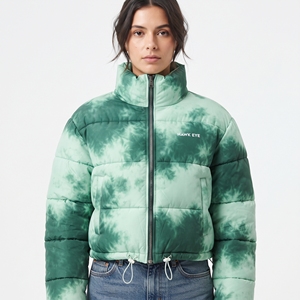 Nouvelle Veste d'Hiver Matelassée à Capuche pour Femme, Imprimée par Sublimation Personnalisée, Rembourrée, Tendance, Décontractée, pour l'Extérieur - Product Image 1