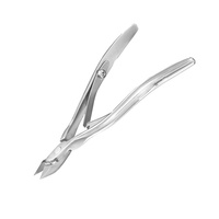 EXPERT-100 (9 mm) Pince à cuticules à manche courbé STALEKS Pro, finition mate, outils de manucure et nail art