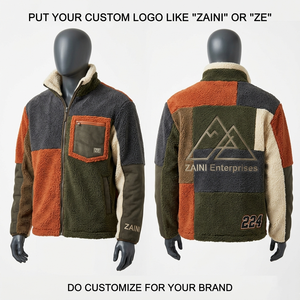Premium 300 GSM Anti Pill Polar Fleece Quarter Zip <b>Jacket</b> Navy Blue Custom Embroidery Print Logo OEM ODM - Product Image 6