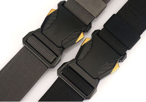 Tactical Heavy Duty <b>Elastic</b> <b>Belt</b> with Quick Release Magnetic Zinc Alloy Buckle and Carbon Fiber Pattern for Men Outdoor Use - Product Image 6