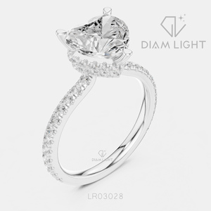 2.55CT Heart Cut Lab Grown Diamond <b>Ring</b> in 14K White Gold with IGI Certified F+ Color VS+ Clarity Elegant Engagement <b>Ring</b> Gift - Product Image 2