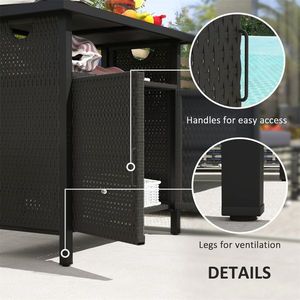 Armadio in Rattan Elegante e Resistente, Armadietti per un'Efficiente Organizzazione di Casa o Ufficio - Product Image 6