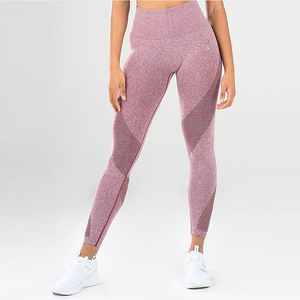 Leggings de Yoga de Cintura Alta y Longitud Completa, Grises, con Malla, Sin Costuras, de Spandex y Nailon, Elásticos en Cuatro Direcciones, Ecológicos - Product Image 3
