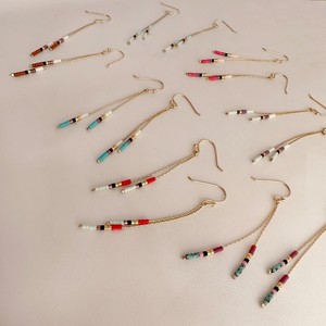 Modernos Pendientes de Cristal con Cuentas y Diseño Degradado para Mujer, Elegantes para Fiestas Navideñas, Uso Diario, Regalo, Joyería Ligera UO INDIA - Product Image 5
