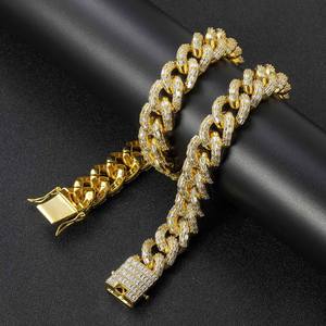 Collar de Cadena Cubana con Diamantes de Moissanita de Lujo y Calidad de Exportación para Hombres y Mujeres, Joyería Hip Hop Disponible a un Precio Razonable - Product Image 6