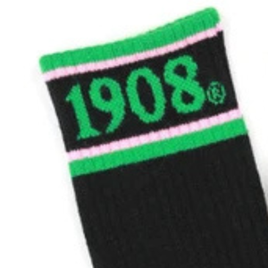 Black Pink Green Crew <b>Socks</b> Women Striped Athletic Fashion <b>Socks</b> Soft Comfortable Casual Sports <b>Hosiery</b> Collegiate Styl - Product Image 4