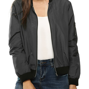 Chaqueta Bomber para Mujer, Color Personalizado, Profesional, Gran Venta, Mejor Calidad, Ligera - Product Image 1
