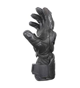 Guantes de Motociclismo de Cuero Vacuno con Protección Completa para los Dedos, Protector de Nudillos Duro, Antideslizantes, Impermeables, de Secado Rápido, con Diseño Deportivo - Product Image 2