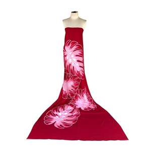 100% Rayon Bali Pareo Beach Sarong con adornos pintados a mano Selecciones de colores amplios Ropa deportiva para Bikini Traje de baño Motivos de hojas - Product Image 4