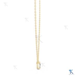 จี้เพชร Toi et Moi สร้อยคอทอง14K 18K สำหรับผู้หญิงหินสองก้อนรูปทรงลูกแพร์งานแต่งงานในห้องปฏิบัติการ - Product Image 5